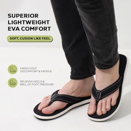 Image of NoStrain Men's Canvas Slippers, Flip Flops & Chappal - Angular Fit