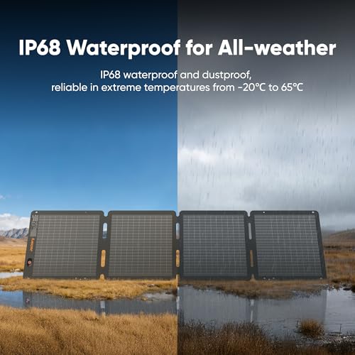 Jackery SolarSaga 100W Air Solar Panel, 23% Conversion Efficiency Bifacial Panels, IP65 Waterproof, Foldable and Portable Solar Charger for Power Stations, RVs, Camping, Off-Grid Life, and PV Charging - Image 6