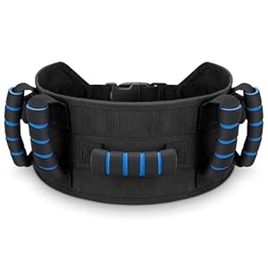 Silimore Transfer Belt with Padded Handles,Gait Blet for Seniors, Patient Aid with Quick Release Walking Transfer for Elderly Physical Therapy with Buckle