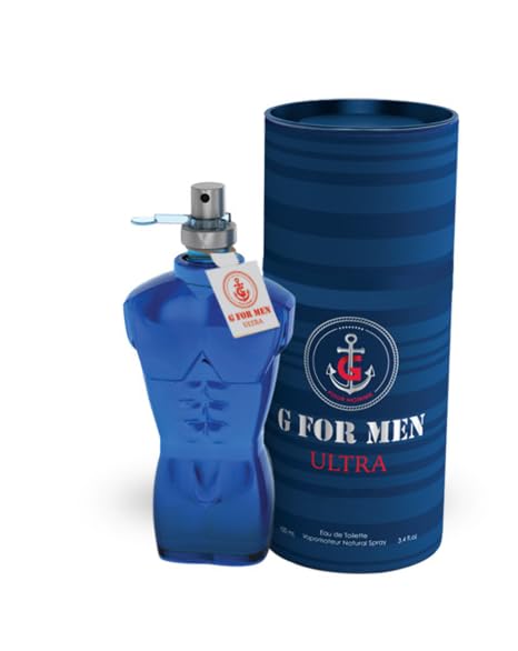 G For Men Ultra Eau de Toilette 3.4 Fl. Oz Amber Fougere fragrance for men.