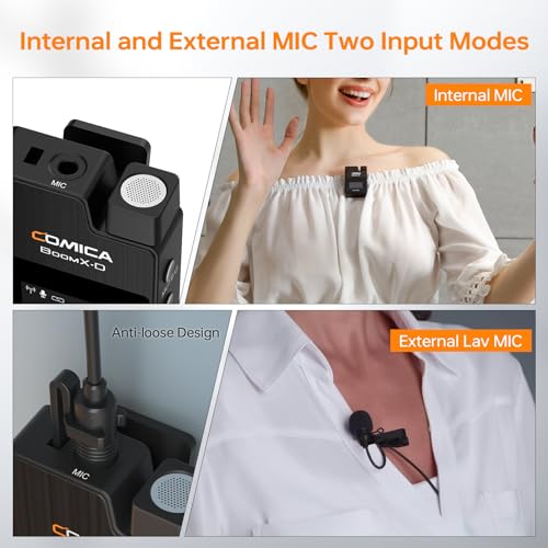 Microphone sans fil 2.4G pour interview et live-stream sur smartphone ou PC