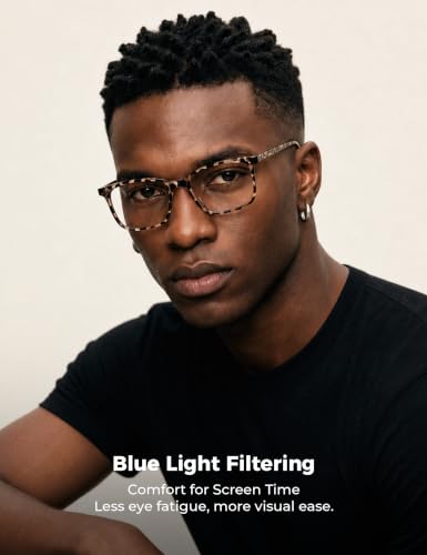 Image of TIJN Sleep Glasses for 99.9% TR90 Blue Green Light Blocking Dual AR Coatings Red Lens for Computer Gaming Reduce Eyestrain