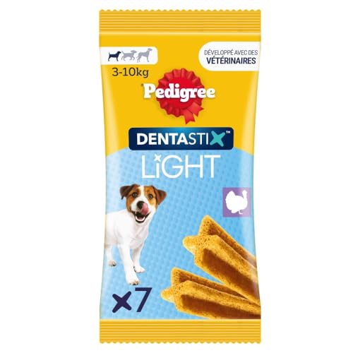 Pedigree Dentastix Light Bâtonnets hygiène bucco-Dentaire pour Petit Chien x7 58g (Pack...