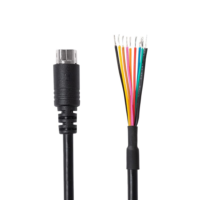 SCU-28 Yaesu Linear Amplifier Connection Cable 10 Pin Mini Din to Bare Wires for Yaesu FTDX-10 FTDX-1200 FT-450 FT-950 (1m)