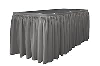 Algopix Similar Product 16 - LA Linen Polyester Poplin Pleated Table