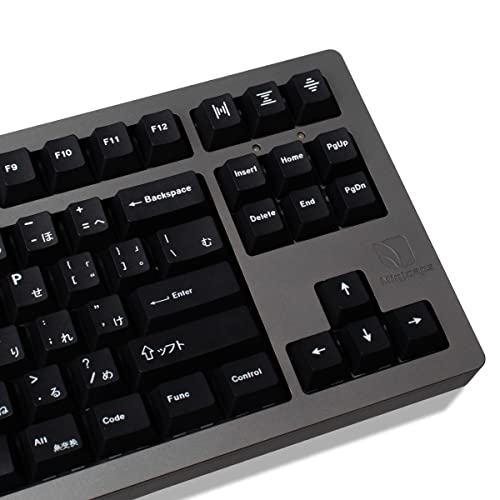 Teclas PBT japonesas negras compatibles con teclado mecánico 60%, 75% e ISO Layout 2