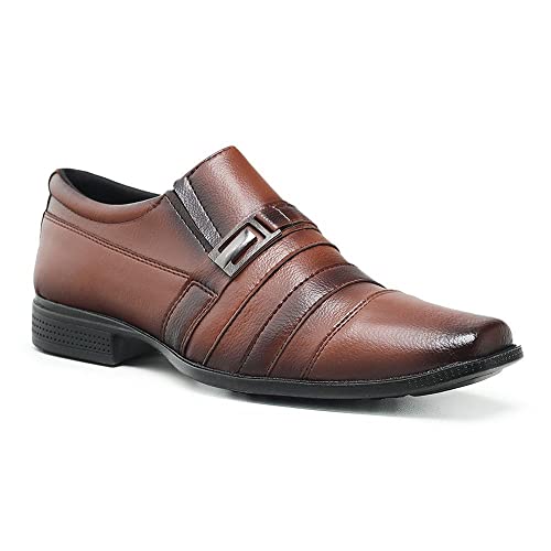 Kit 2 Pares Sapato Social Masculino Moderno Elegante Estilo Marrom+vermelho 42