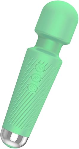 Mini masajeador impermeable de mano recargable mejorado, masajeador de espalda portátil eléctrico para espalda, cuello, hombro, cuerpo, verde..