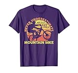 Never Underestimate An Old Guy On A Mountain Bike Cycling T-Shirt