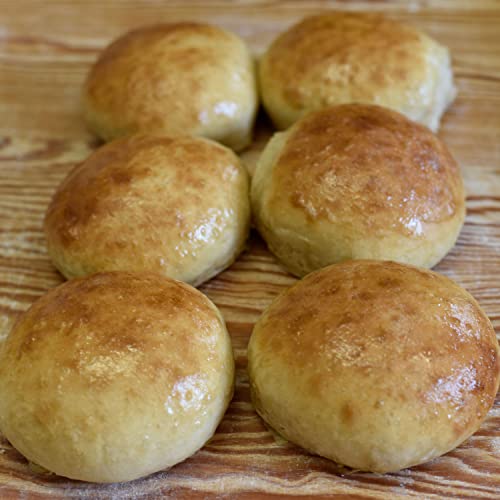 Royal Spice Soft Burger Buns Backmischung 400g - Soft & fluffig - Burger Brötchen & Hot Dog Brötchen Schnell und Einfach selbst herstellen - Nicht zu dominant im Geschmack, absolut locker und leicht!