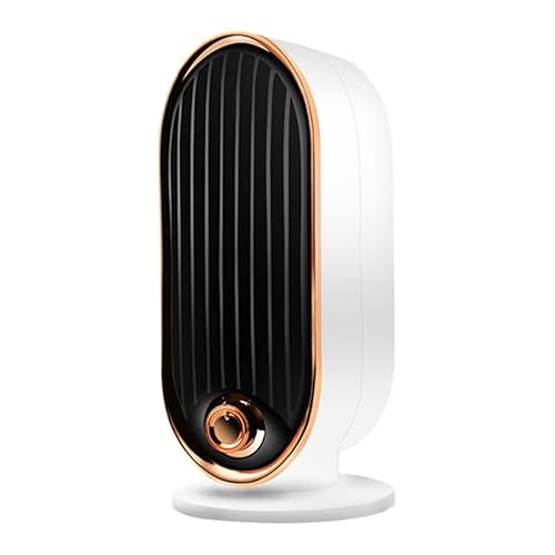 PTC Fan Heater, Ceramic Space Heater 800W Portable Lower Energy Fan Heater, Portable Heater with Overheat and Tip-Over Protection, Quiet Space Heater for Indoor Bedroom Living Room