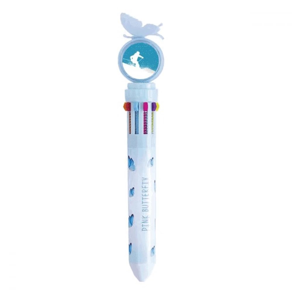 Stylo ski multicolore rétractable, cadeau ludique de rentrée des classes - 4