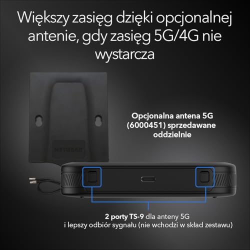 NETGEAR Nighthawk M3 — mobilny router 5G WiFi 6 z prędkością 2,5 Gb/s — odblokowane gniazdo SIM — punkt dostępu do sieci dla pracy i domu — 5G/4G — AX3600, obsługuje 32 urządzenia (MH3150)