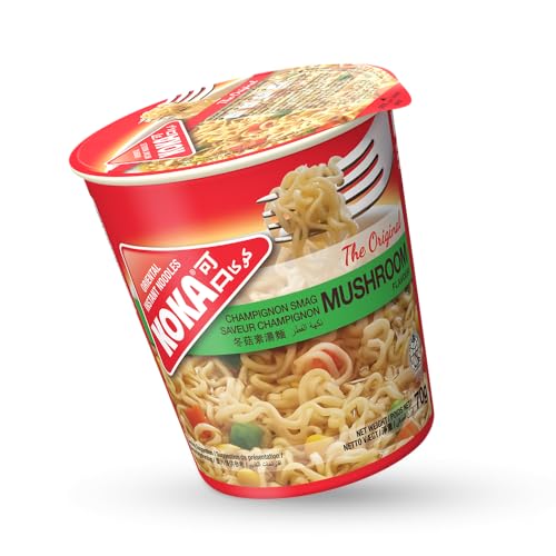 Koka Original Mushroom Flavour Oriental Style Instant Noodles 12 cups of 70 g