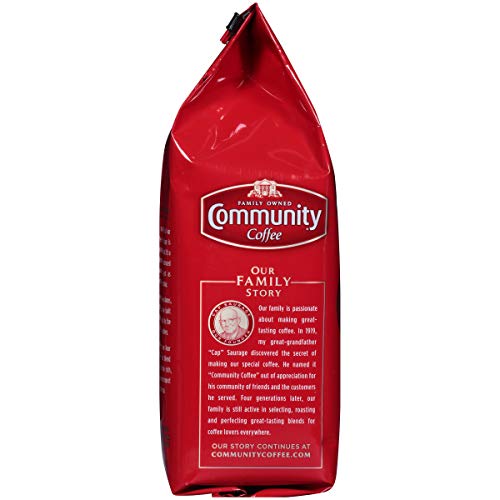 Image of Community Coffee Premium Ground Coffee, Signature Blend, Dark Roast, 12 Ounce (Pack of 1)
