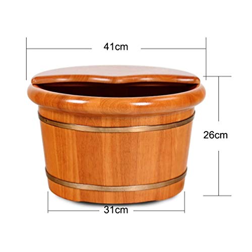 Spa de pies en barril de madera para adultos miniatura 7