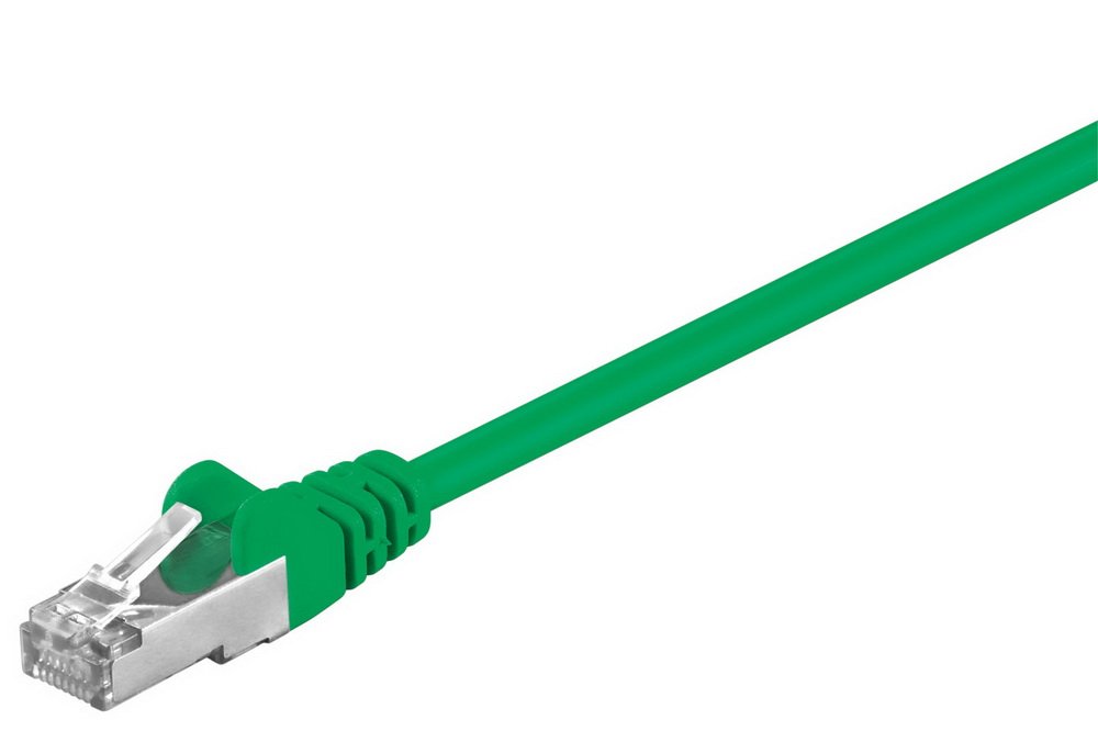 Goobay 60870 CAT 5e patchcable F/UTP green - CCA material mixture