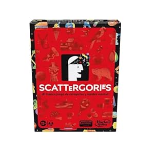 Hasbro Gaming Juego clásico Scattergories – Juego de Fiestas para Adultos y Adolescentes a Partir de 13 años – Juego de Mesa para 2 o más Jugadores – Agilidad Mental e Imaginación, Reyes