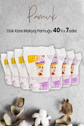 Disk Kare Makyaj Pamuğu 40'lı x 7 Adet