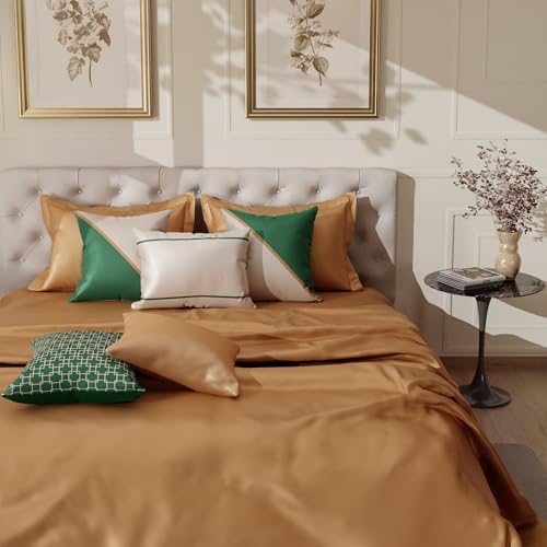 Image of Stoa Paris Cushion Covers for Home, Digital Printed Pillow Covers Set of 5, Throw Cushion Covers for Bed, Sofa, Home Decor - Emerald Green, Charming Ivory, Eternal Glow