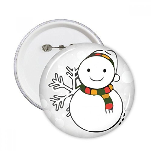 Badge pins flocon de neige illustration météo pour veste