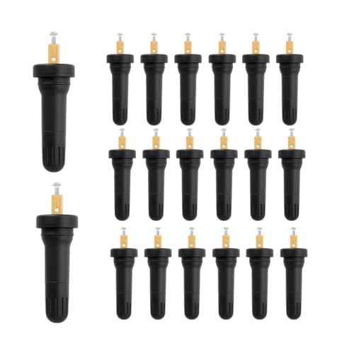 SWPHRT 20PCS TPMS 20008 Car Tire Valve Stem, Snap-in Vehicle Tubeless Pressure Sensor Air Valve Kit, Sturdy Automotive Tire Stem Replacement, Universal for SUV Automobile Truck