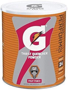 Gatorade, Powdered Drink Mix, 51oz Canister Pack of 2 Choose Flavor Fruit Punch