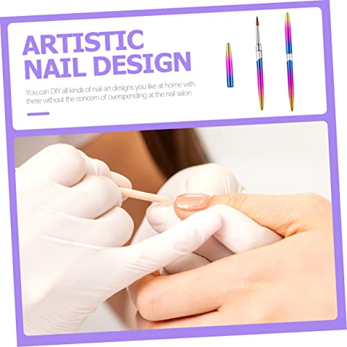 HONMEET Caneta Para Escultura De Unhas 2 Peças Acessórios Para Arte De Unhas Gel Para Unhas Pincéis