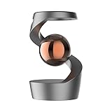 Gravity Defying Kinetic Desk Toy, Levitating Desk Toy, Spinning Desk Toy, Kinetic Spinning Desk Toys, Optical Illusions Toys, Desktop Gyroscope (Gray+Rosegold)