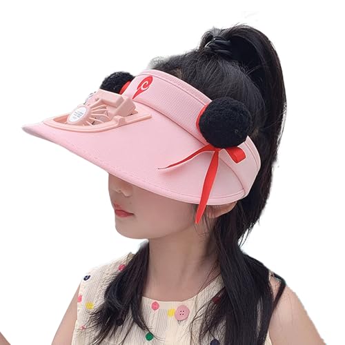 Kids Sun Hat with Built-in Fan -Visor Outdoor Cooling Cap for Beach Play