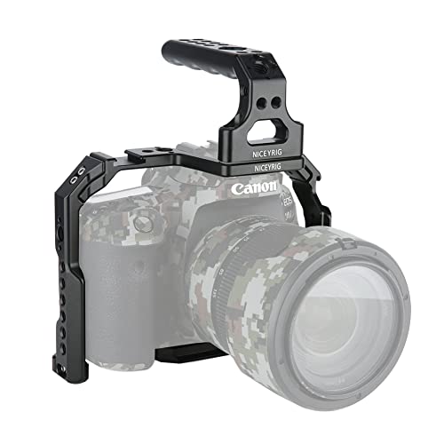 Image of NICEYRIG Cage Rig for Canon EOS 90D /80D /70D, with Top Handle Handgrip - 504