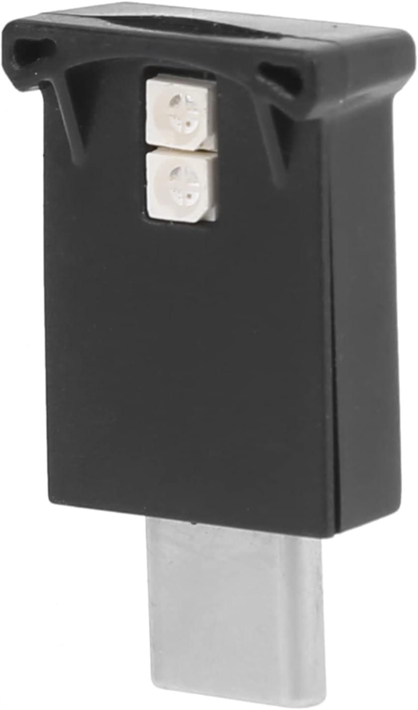 COJJ Typ‑C Umgebungslicht, geringer Stromverbrauch, Multifunktions-helle LED-Autoatmosphäre, Lichthelligkeit, einstellbar, 8 Farben, RGB für Auto