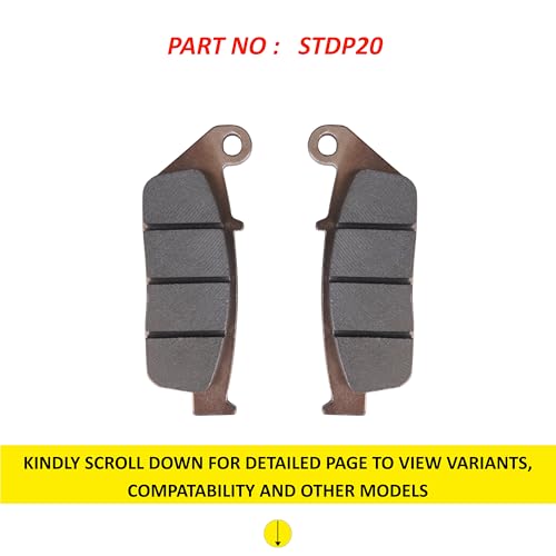 Image of NIKAVI STDP20 Sintered Series Front Disc Brake Pad Compatible with Hondaa Hness CB350 - Premium Motorcycle Brake Pads for Powerful, Smooth, and Long-Lasting Braking Performance