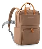 Mochila Bolsa Ecológica Adamantiun Versa Marrom para Notebook 15.6 Polegadas com Alça Superior em Couro