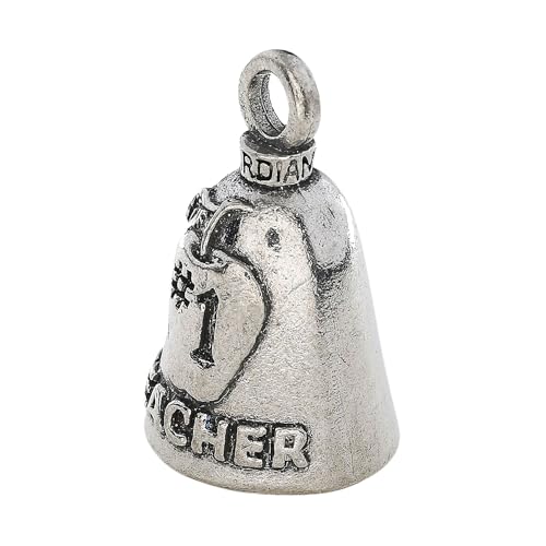 Image of Guardian Bell Good Luck Bell w /Keyring & Black Velvet Bag | Motorcycle Bell | Lead-Free Pewter | Made in USA