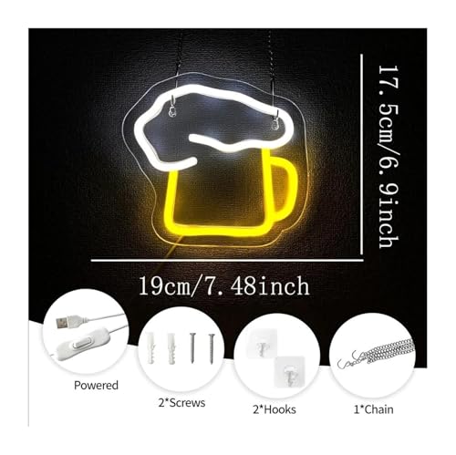 Lampe néon Bière décorative de haute qualité avec réglage d'intensité LED - 3