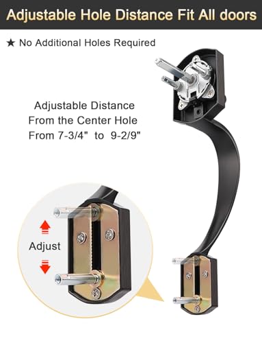 Image of Tinewa Camelot Trim Lower Half Handleset, Oil Rubbed Bronze Finish, Upgated Entry Door Handle with Accent Wave Door Lever for Electronic Keypad with Drop Interior Left Handed Lever