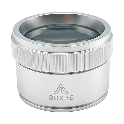 SENTO JONA ルーペ 拡大鏡 虫眼鏡 ジュエリー 携帯用 30倍 ペンダント コンパクト 手持ち 時計修理 鑑定 観察 宝石鑑定 30倍 銀 シルバー