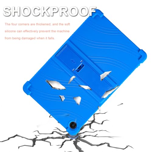 Coque Samsung Galaxy Tab A9 Plus ATOOZ en silicone bleu pour enfant