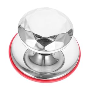 FUNOMOCYA Edelstahl-Deckelknopf mit Silikonring