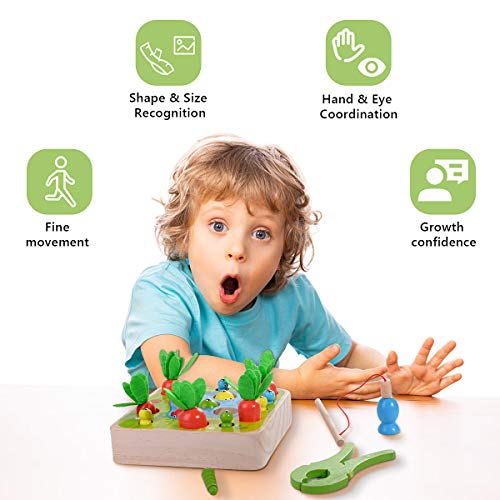 Herefun 3 in 1 Giochi di Pesca Giocattoli di