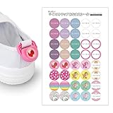 名前シール くつストラップ 2足分 お名前シール うわぐつ 上靴 おなまえ 名前シール くつネーム 靴下 お名前付け 飾り 入学 入園 幼稚園 保育園 入学祝い 入学準備 おしゃれ 忘れもの対策 1000円ぽっきり (ガールズミックス)