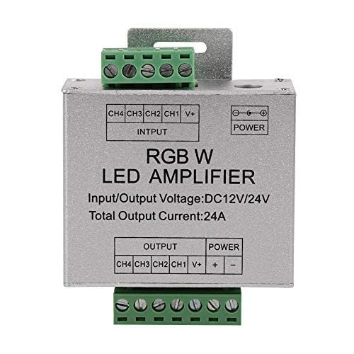 Amplificateur Rgbw Dc12-24V 24A Circuit De Sortie À 4 Canaux Coque