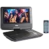 Naxa Electronics NPD-703 7-Inch TFT LCD Swivel Screen Portable DVD Player - Black Lacquer
