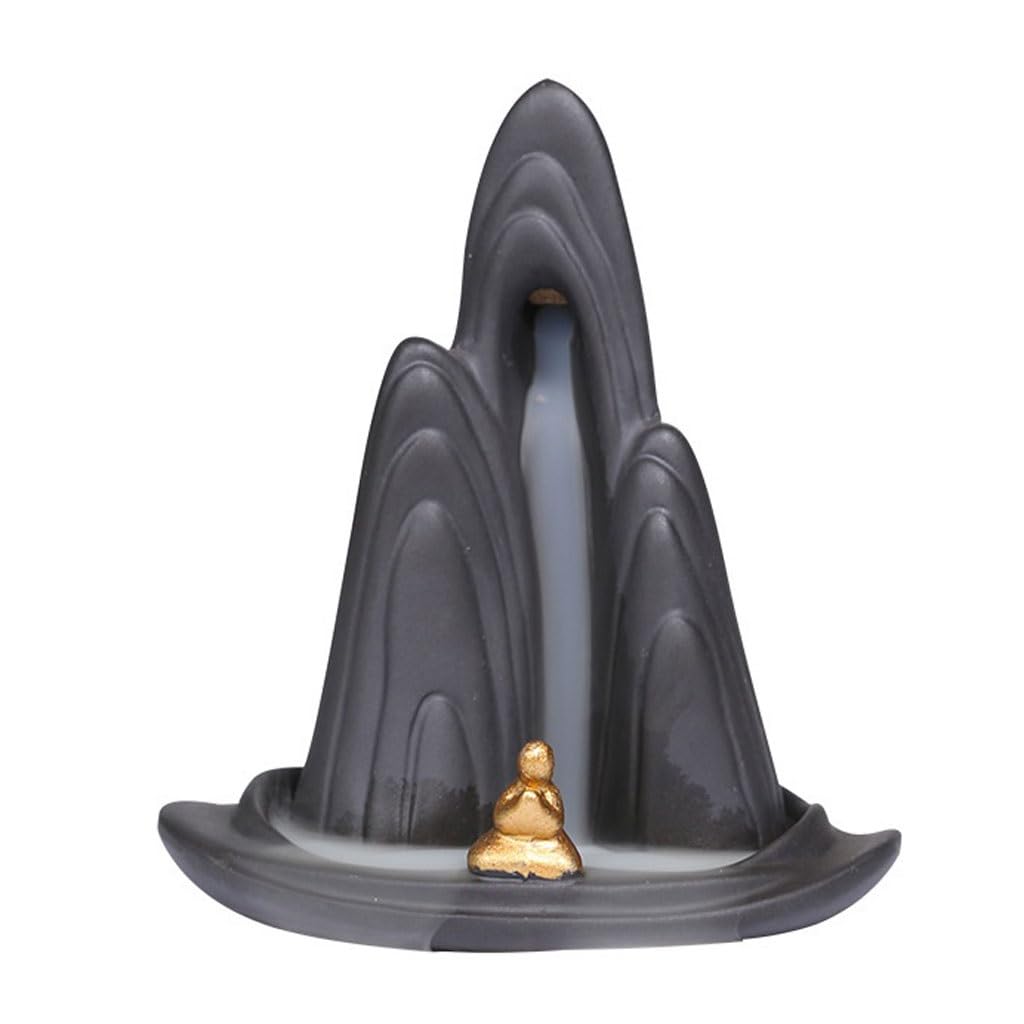 Brûleur d'encens à reflux créatif pour salon et séances de méditation apaisantes