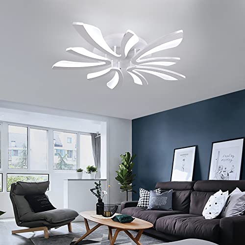 Deckrico Ceiling Light Fixture Acrylic Led Chandelier With Remote Control Surface Mounted Modern Ceiling Lamp For Living Room Bedroom Dining Room (Dimmable) #TOP5
