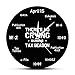 The Geeky Days There is No Crying During Tax Season Funny Tax Accountant Wall Clock Accounting Home Decor Wall Watch Gift for Tax Accountant