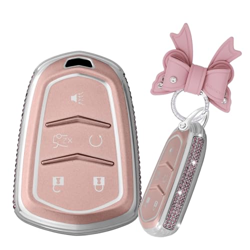 KUNIO �L���f���b�N���C���X�g�[���J�[�L�[�t�H�u�J�o�[�P�[�X �L���f���b�N XT4 XT5 2025 XT6 2026 CTS XTS SRX ATS �G�X�J���[�h �W���R�j�A ���傤���� �L�[�`�F�[�� TPU �L�[�z���_�[ �A�N�Z�T���[ 5�{�^�� B
