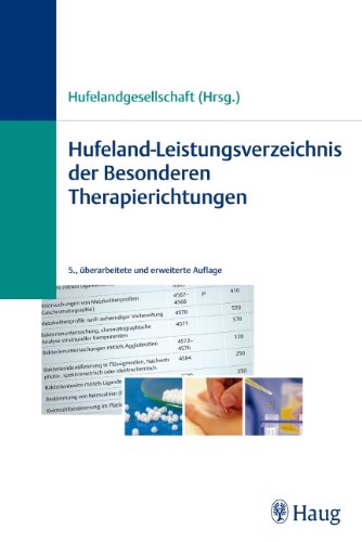 Preisvergleich Produktbild Hufeland-Leistungsverzeichnis der Besonderen Therapierichtungen