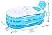 Produktbild Große Badewanne verdickte Inflatable Erwachsene Erwachsene Pool Badewanne Badebottich-Folding Badewanne (Farbe: blau) , blue , 168cm